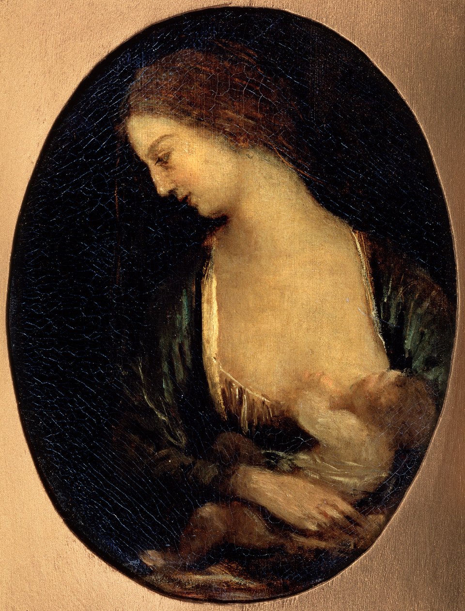A Virgem de Verneuil, 1850-1860. de Jean Baptiste Camille Corot