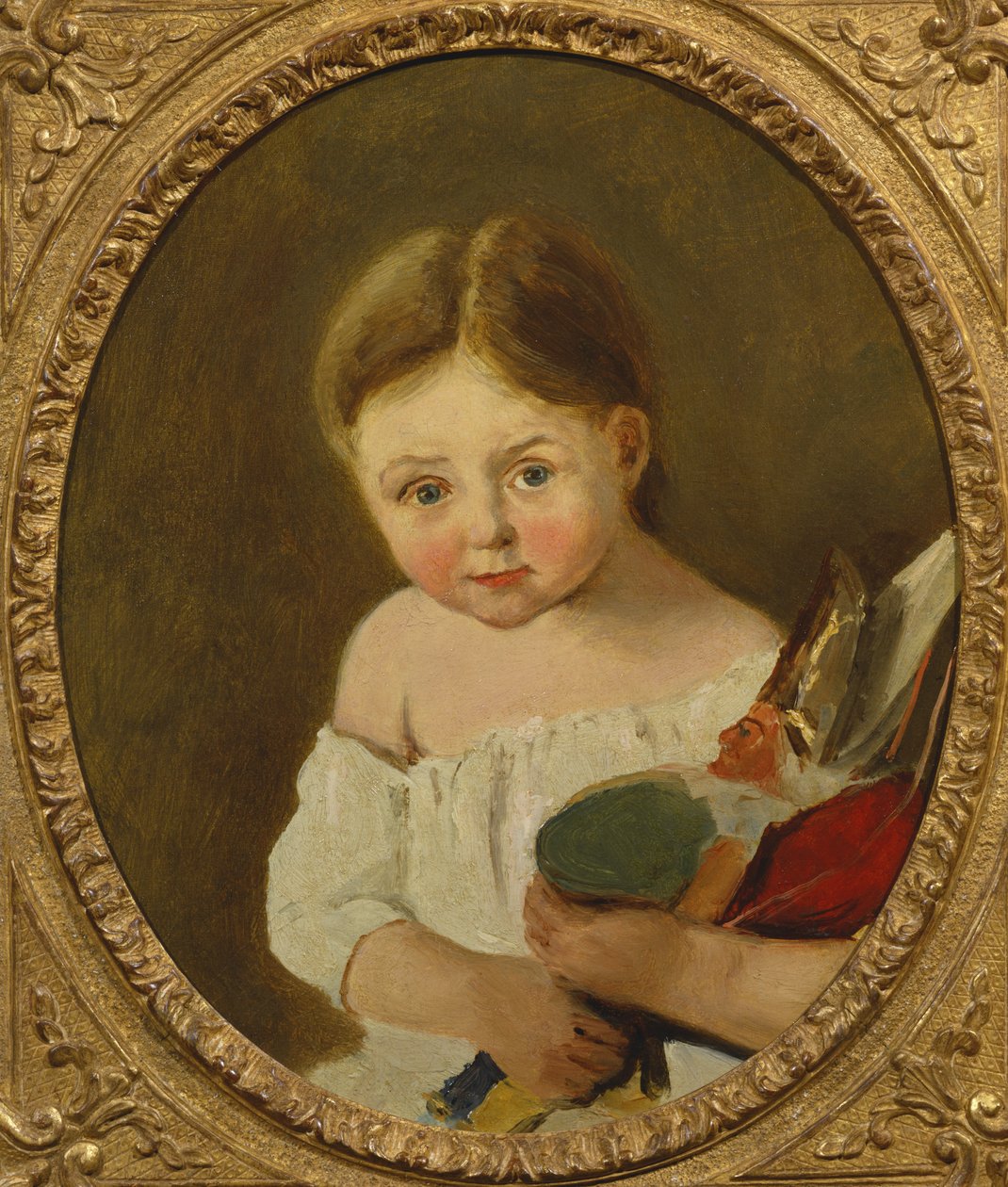 A filha mais nova de M. Edouard Delalain, c.1845-50 de Jean Baptiste Camille Corot