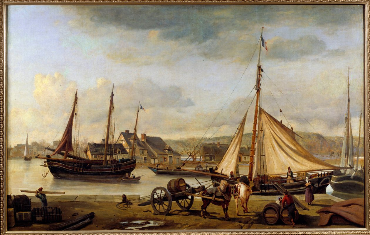 A porta frontal de Rouen em 1834 Pintura de Camille Corot (1796-1875) 1834 Sol. 1,1x1,73 m Rouen, Musee des Beaux Arts de Jean Baptiste Camille Corot