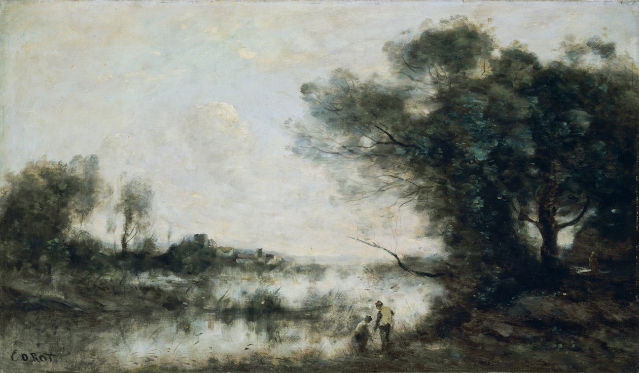 A lagoa", c1820-1875 de Jean Baptiste Camille Corot