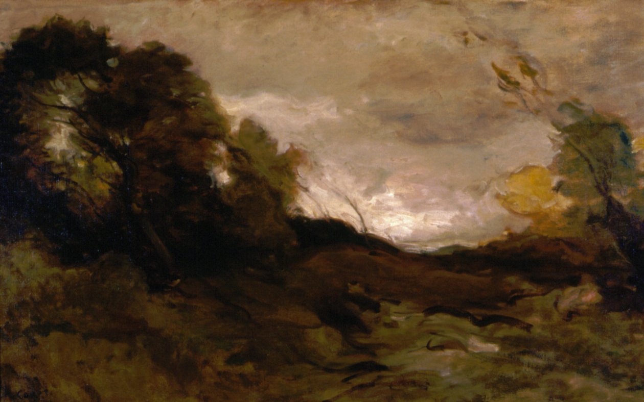 Vale Solitário de Jean Baptiste Camille Corot