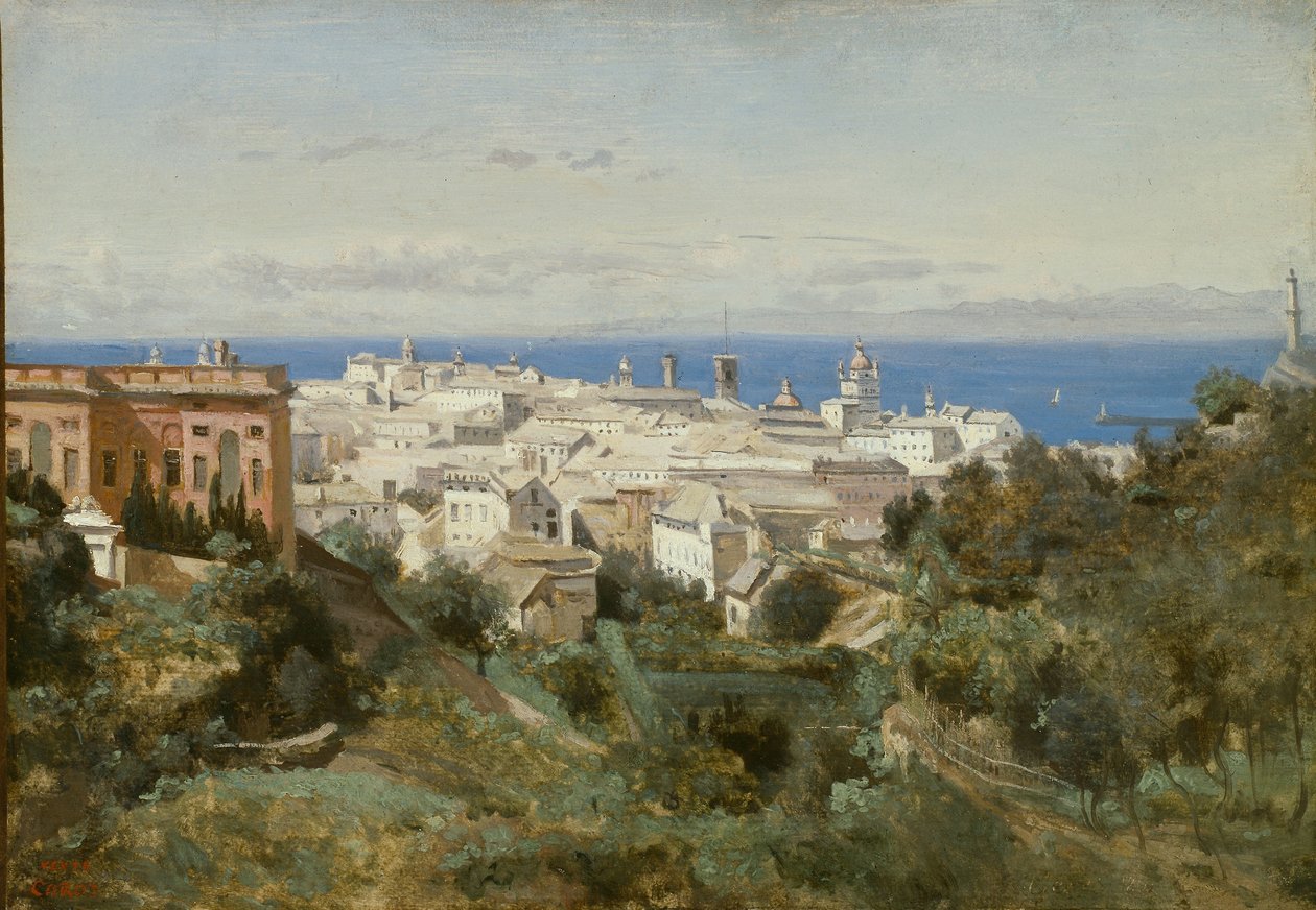 Vista de Génova de Jean Baptiste Camille Corot