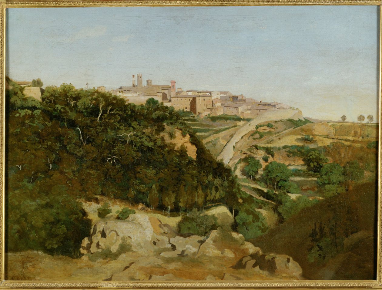 Volterra, o município - Volterra, Itália ... de Jean Baptiste Camille Corot