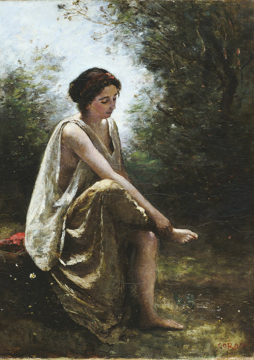 Eurídice ferida de Jean Baptiste Camille Corot