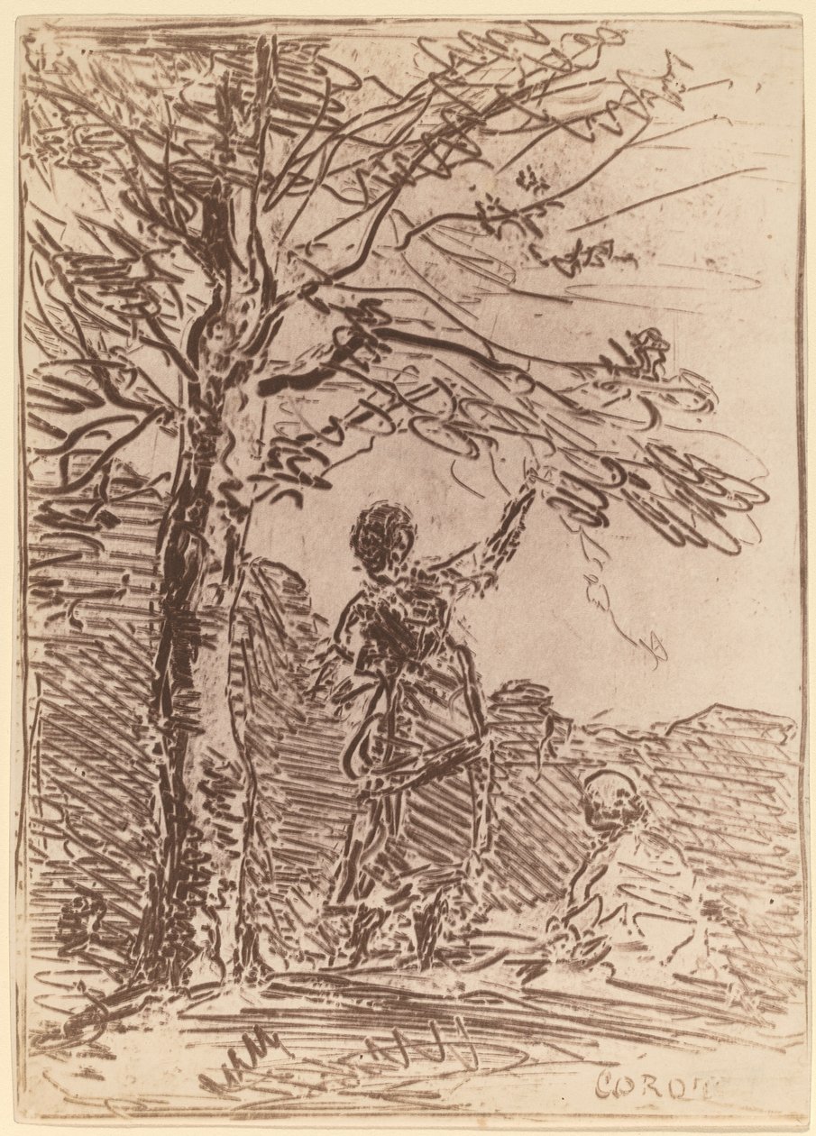A jovem mulher e a morte (La Jeune Fille et la Mort) de Jean Baptiste Camille Corot