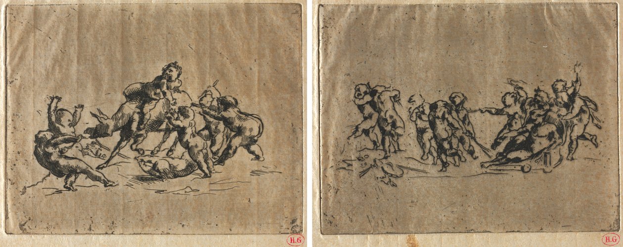 Bacanal com crianças e burro de Jean Baptiste Carpeaux