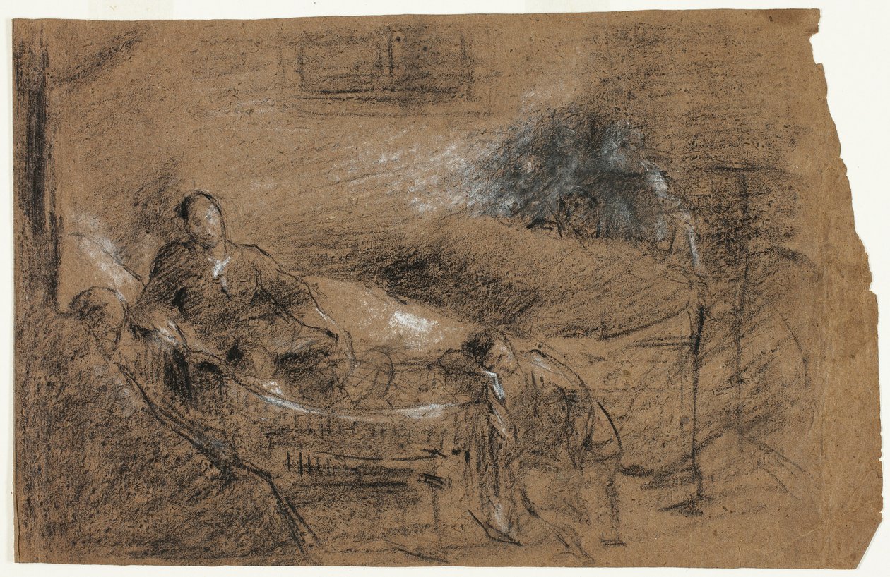 Cena do leito de morte de Jean Baptiste Carpeaux