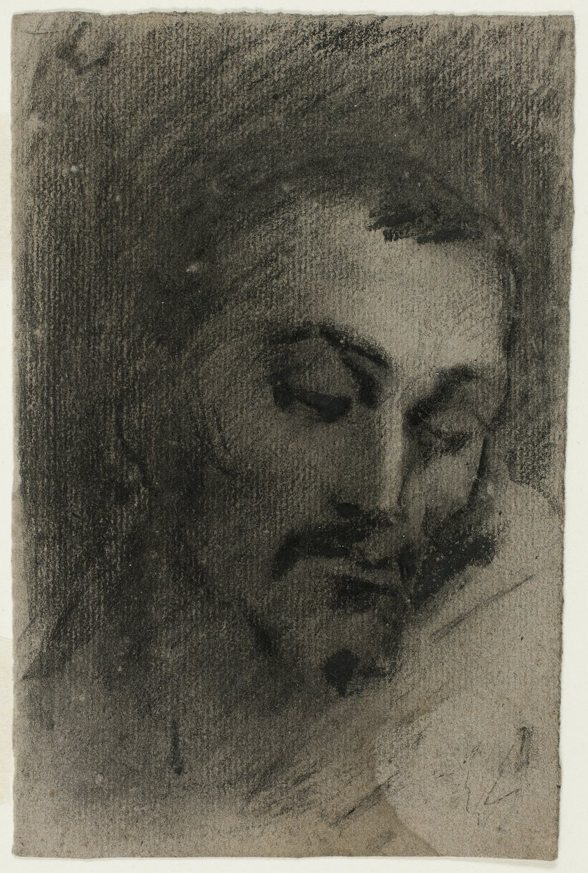 Cabeça de um homem de Jean Baptiste Carpeaux