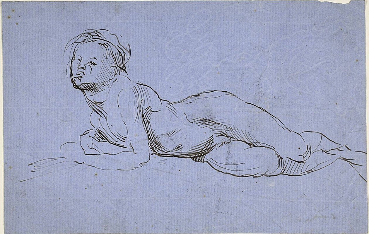 Rapaz jovem reclinado de Jean Baptiste Carpeaux