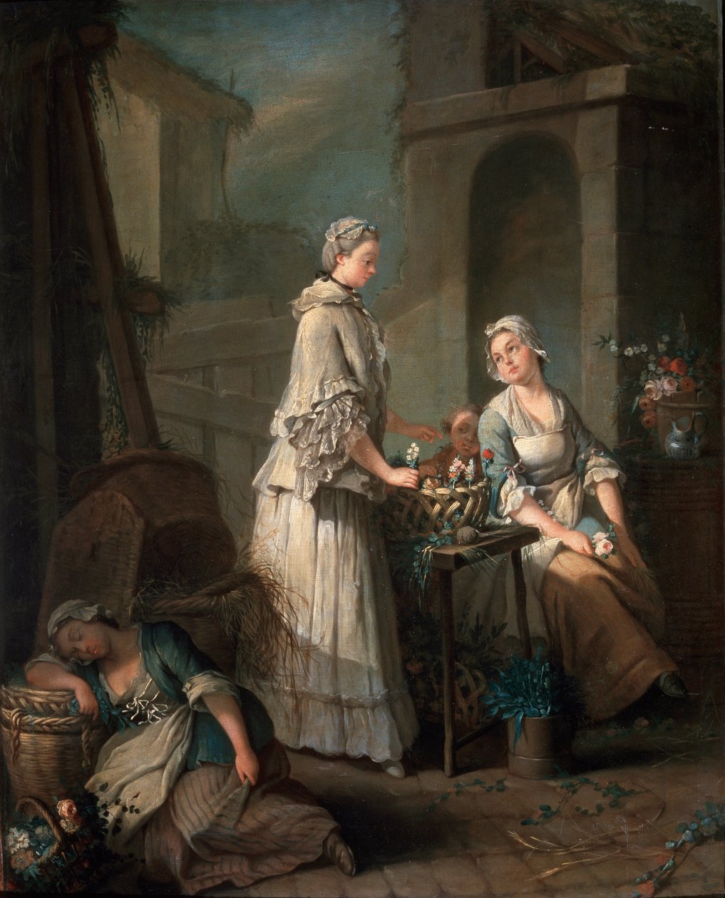 Uma menina de flor, c1795-c1799. de Jean Baptiste Charpentier the Elder