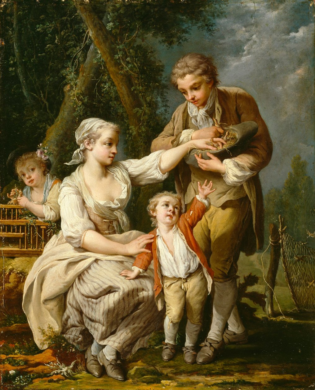 Ninho de pássaros de Jean Baptiste Charpentier the Elder