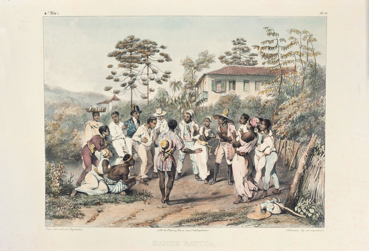 Grupo de dançarinos negros, ilustração de 
