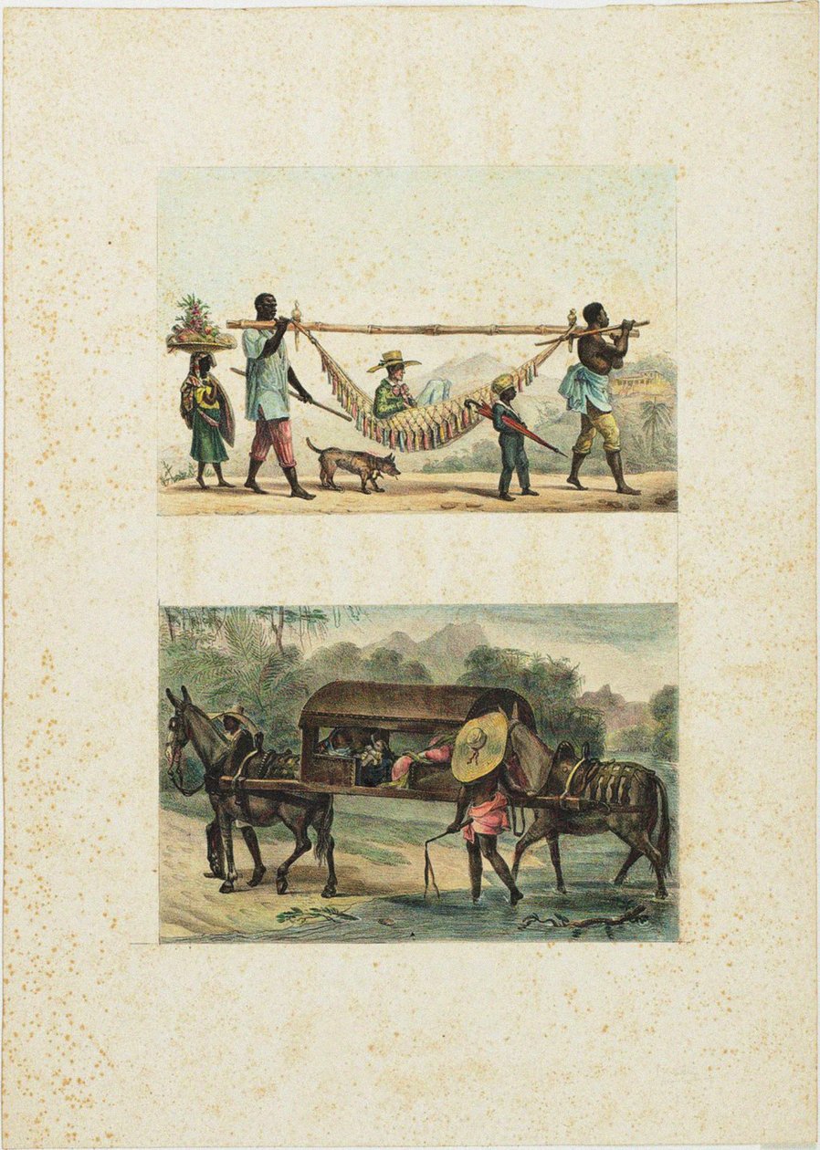 Retorno à cidade de um proprietário de chacra, 1835. de Jean Baptiste Debret