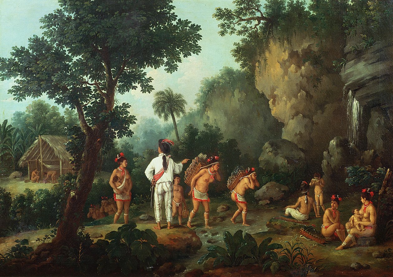 O caçador de escravos, c.1834-39 (óleo sobre tela) de Jean Baptiste Debret