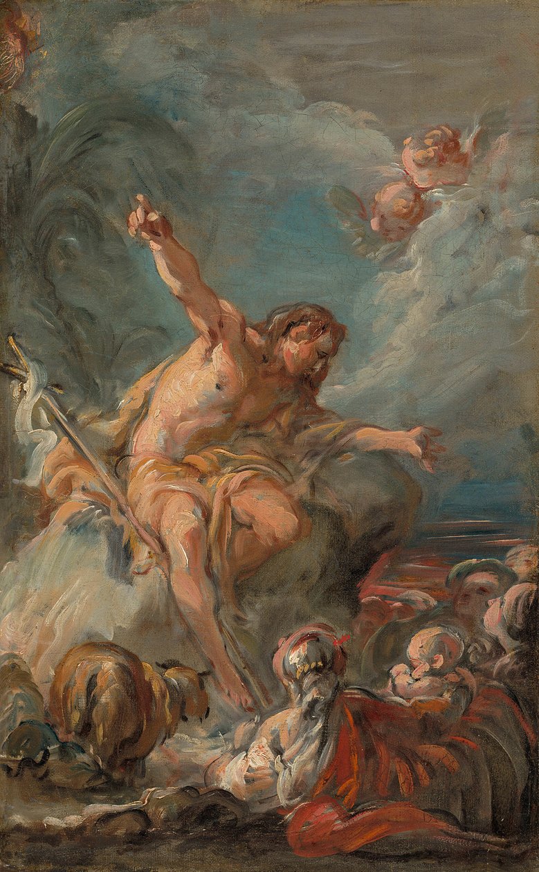 Pregação de São João Batista no Deserto, 175864. de Jean Baptiste Deshays