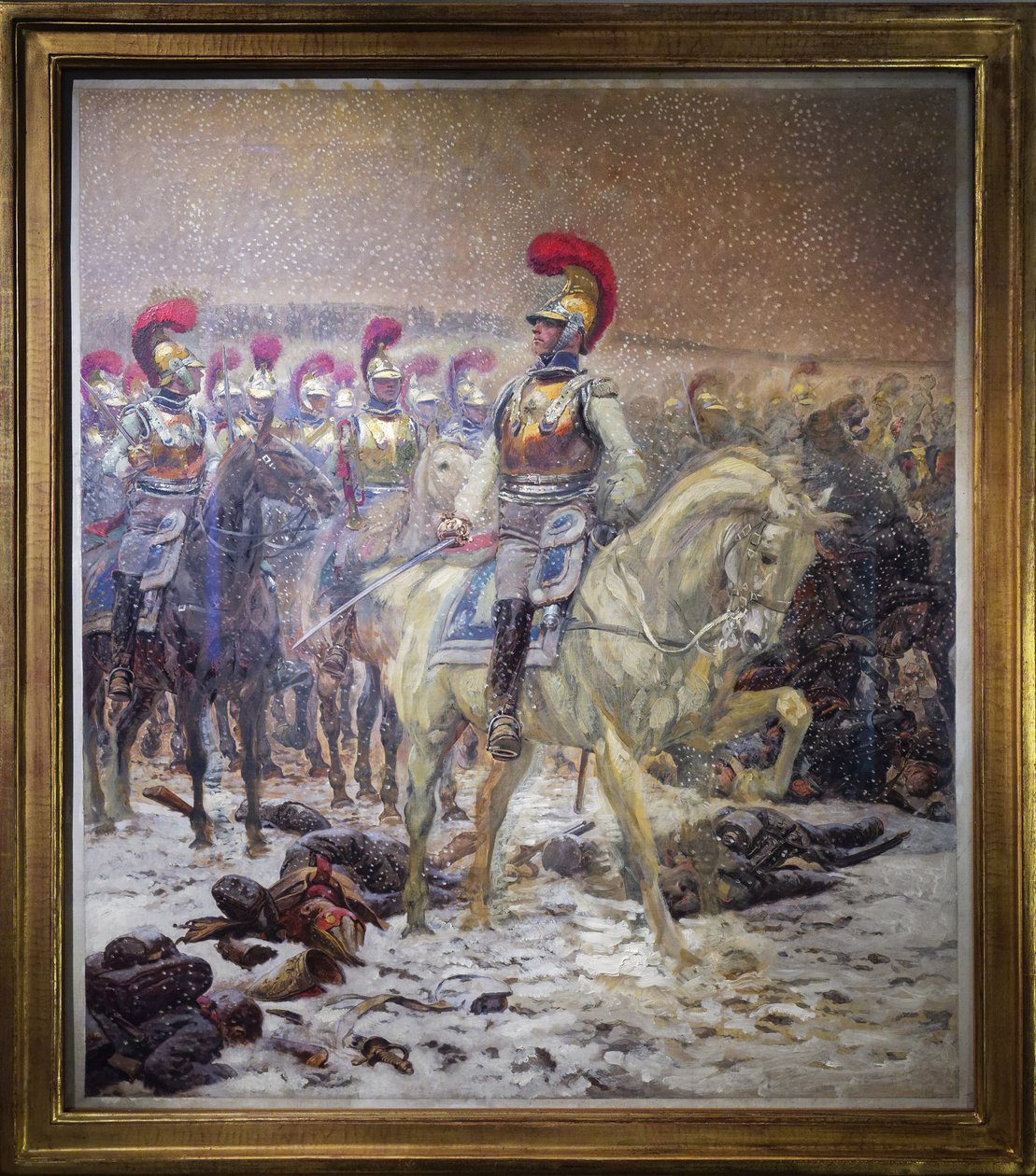 Antes da carga, os Carabineros tomaram a Batalha de Winkowo (ou Taroutino, Rússia) de Jean Baptiste Edouard Detaille