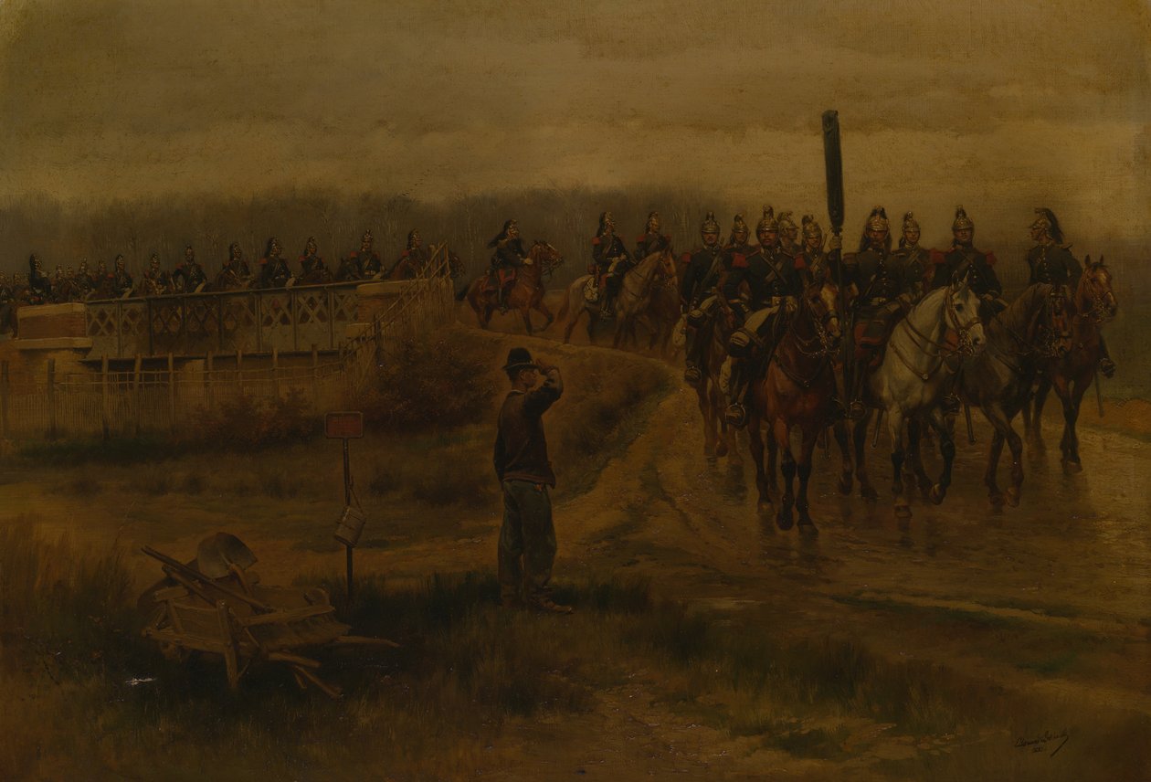 Mon Ancien Regiment, século XIX. de Jean Baptiste Edouard Detaille