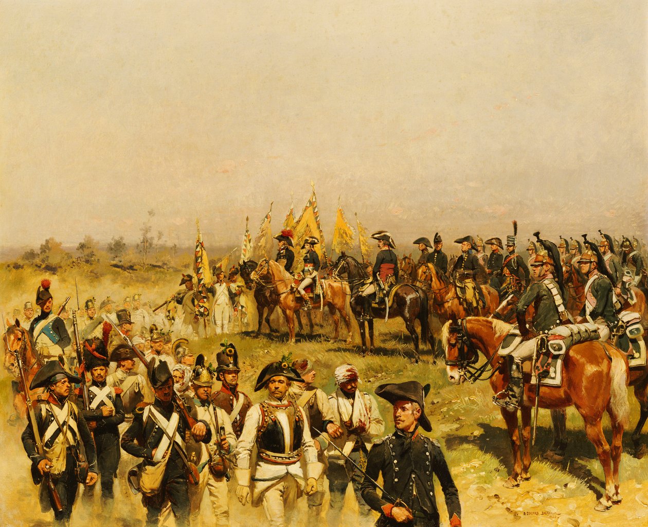 Napoleão comandando uma visão dos prisioneiros, 1883 de Jean Baptiste Edouard Detaille