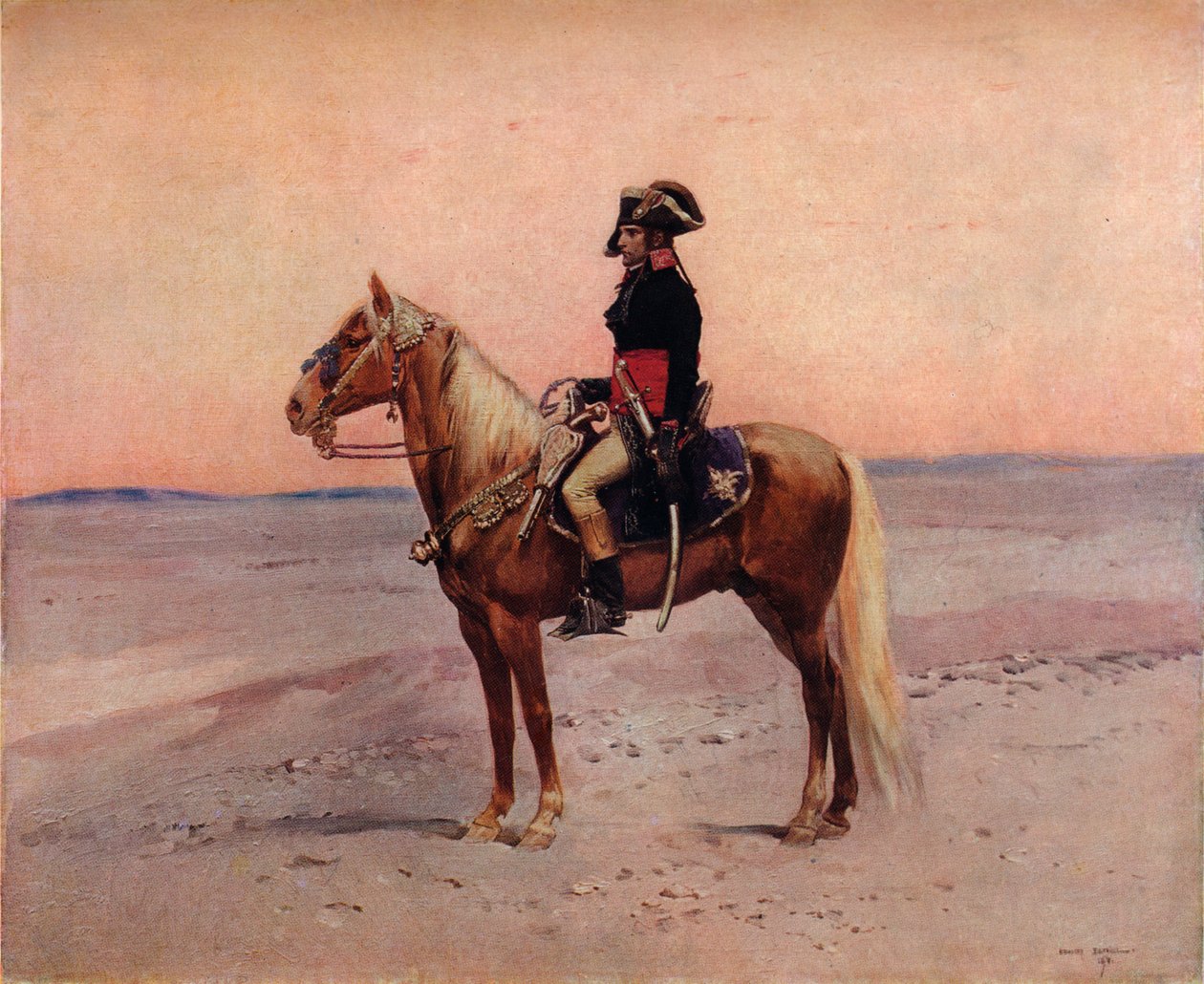 Napoleão no Egito, século c19 de Jean Baptiste Edouard Detaille