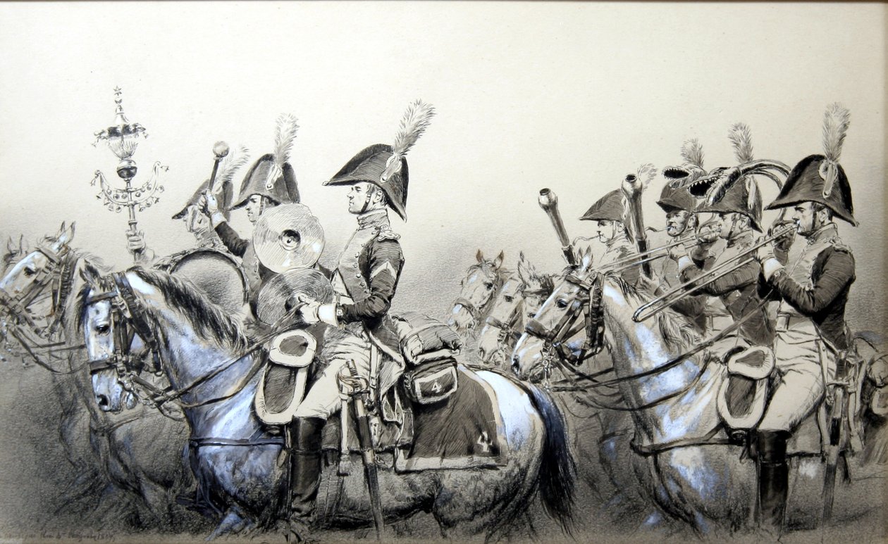 Guerras Napoleónicas, Band of the 4th Dragoons de Jean Baptiste Edouard Detaille