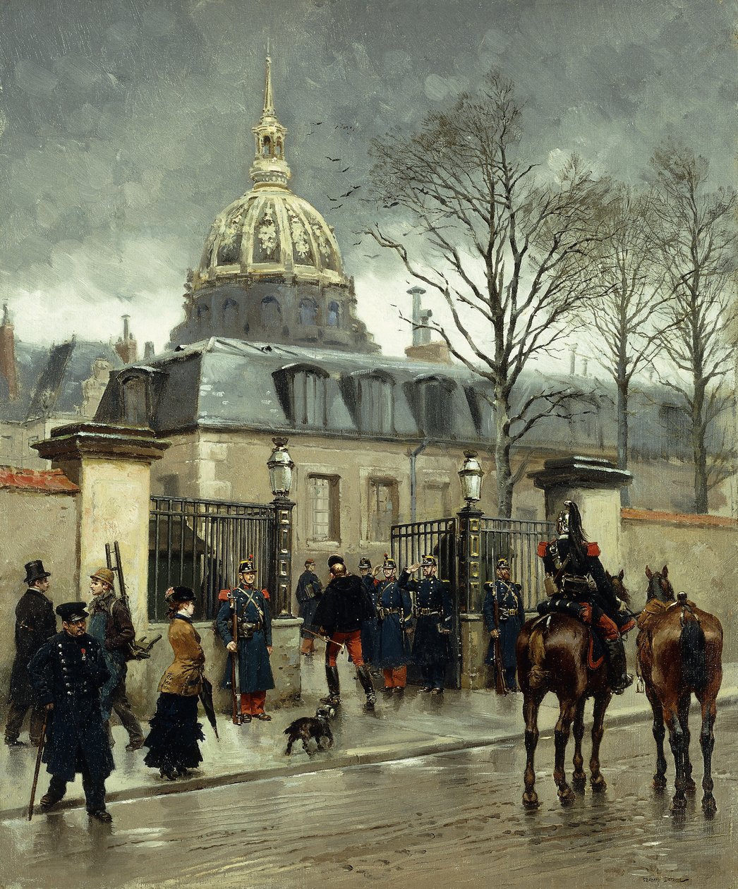 Fora de Les Invalides, Paris, de Jean Baptiste Edouard Detaille