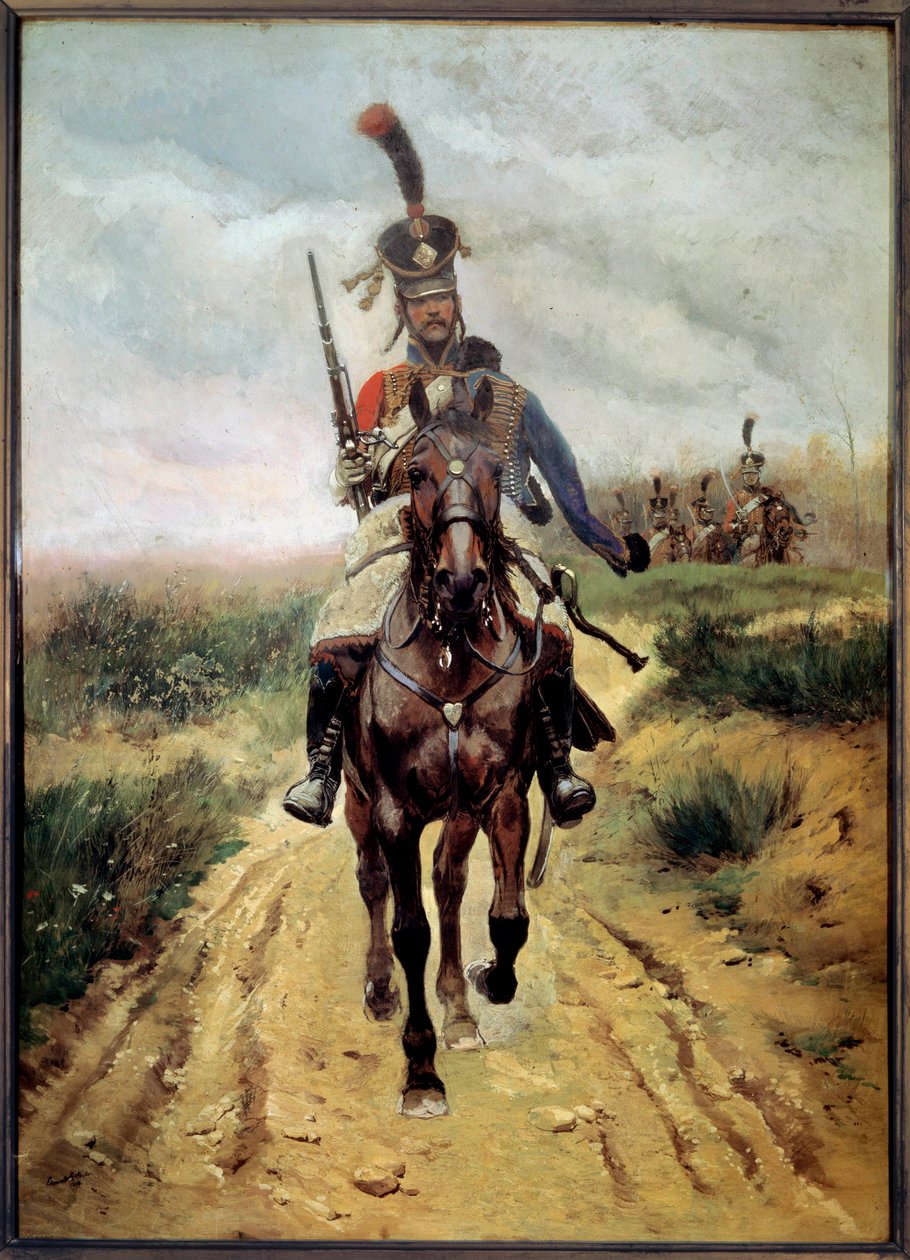 Ponto de Vanguarda, 9º Hussardos de Jean Baptiste Edouard Detaille