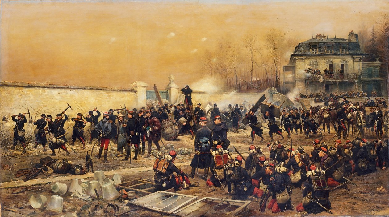 A Defesa de Champigny, 1879. de Jean Baptiste Edouard Detaille