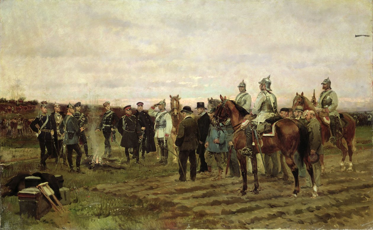 Os Reféns: Lembrança da Campanha de 1870-71, 1878 de Jean Baptiste Edouard Detaille