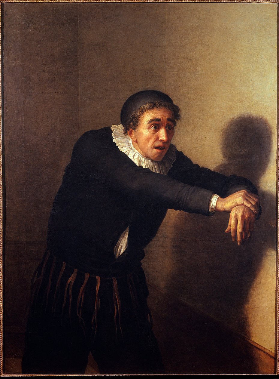 Grandmesnil no papel de Harpagon O comediante Grandmesnil (pseudônimo Jean-Baptiste Fauchard) (1737-1816) interpreta o personagem de Harpagon na peça "L