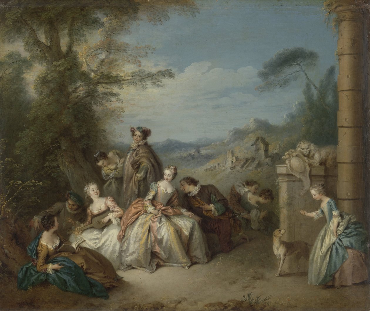 Fête galante numa Paisagem
Empresa Gallant numa paisagem de Jean Baptiste François Pater