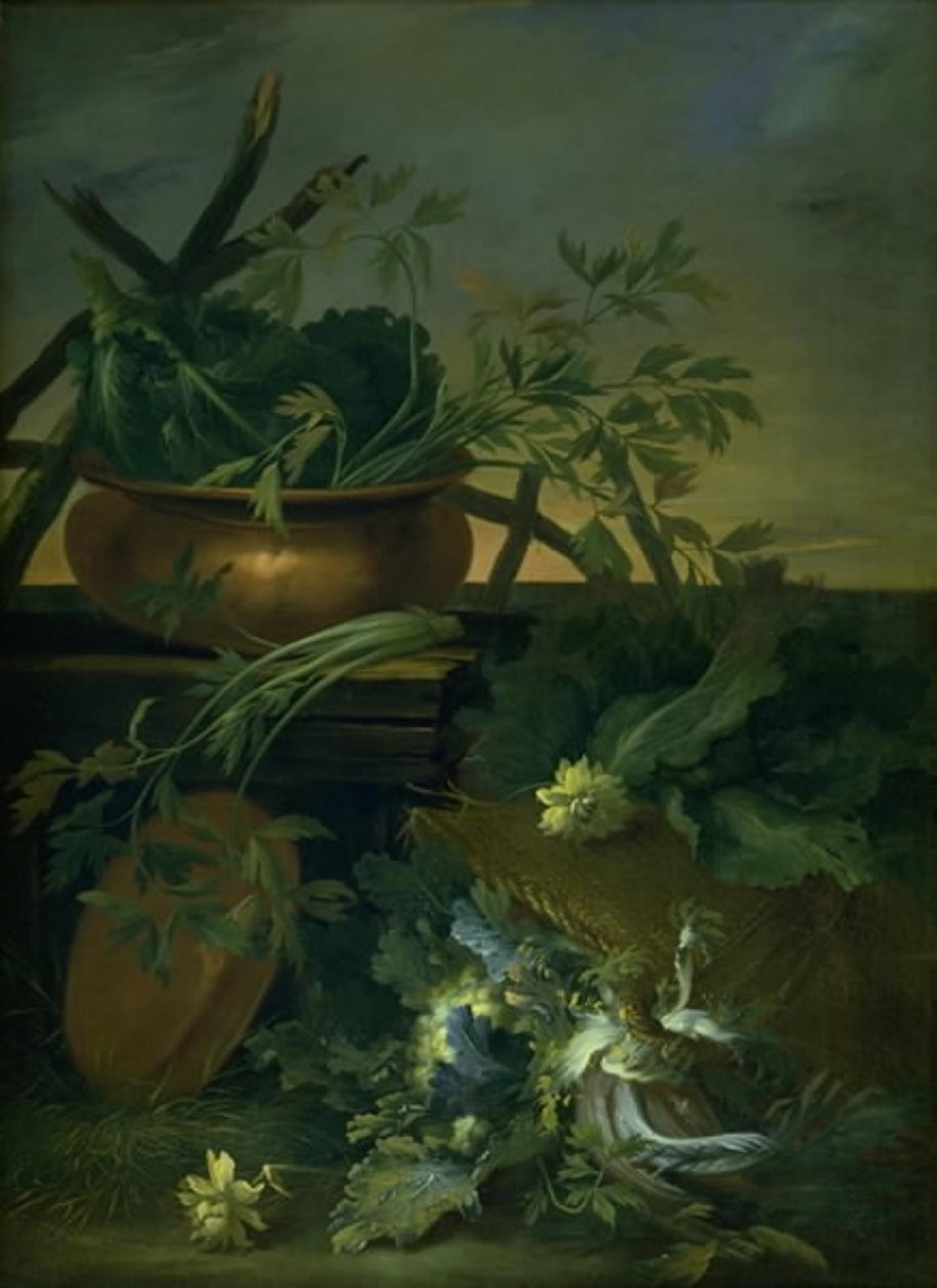Ainda Vida. Vegetais de Jean Baptiste Gaijot Dubuisson