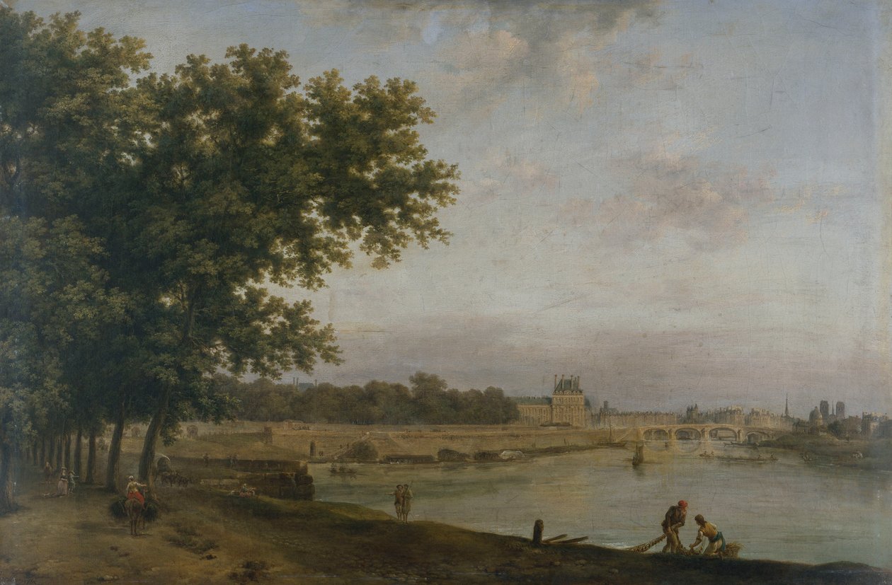 As Tuileries e a Ponte Real de Jean Baptiste Genillion