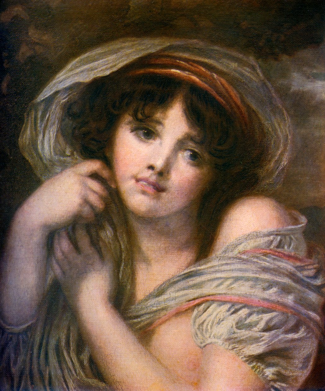 Uma menina, final do século XVIII, 1912. de Jean Baptiste Greuze