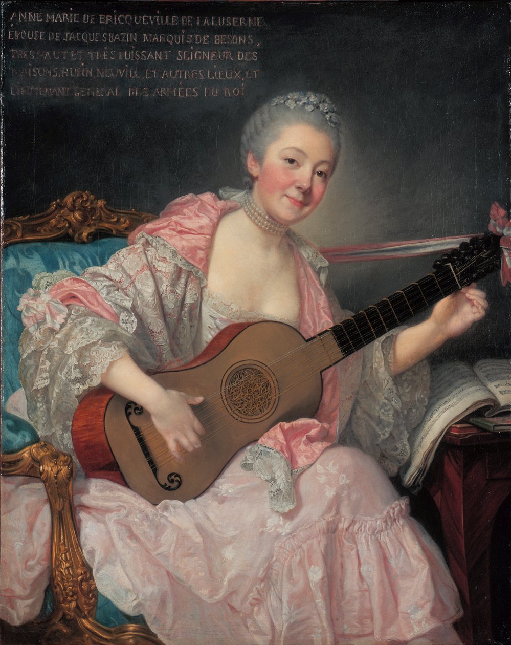 Anne-Marie de Bricqueville de Laluserne, marquesa de Bezons de Jean Baptiste Greuze