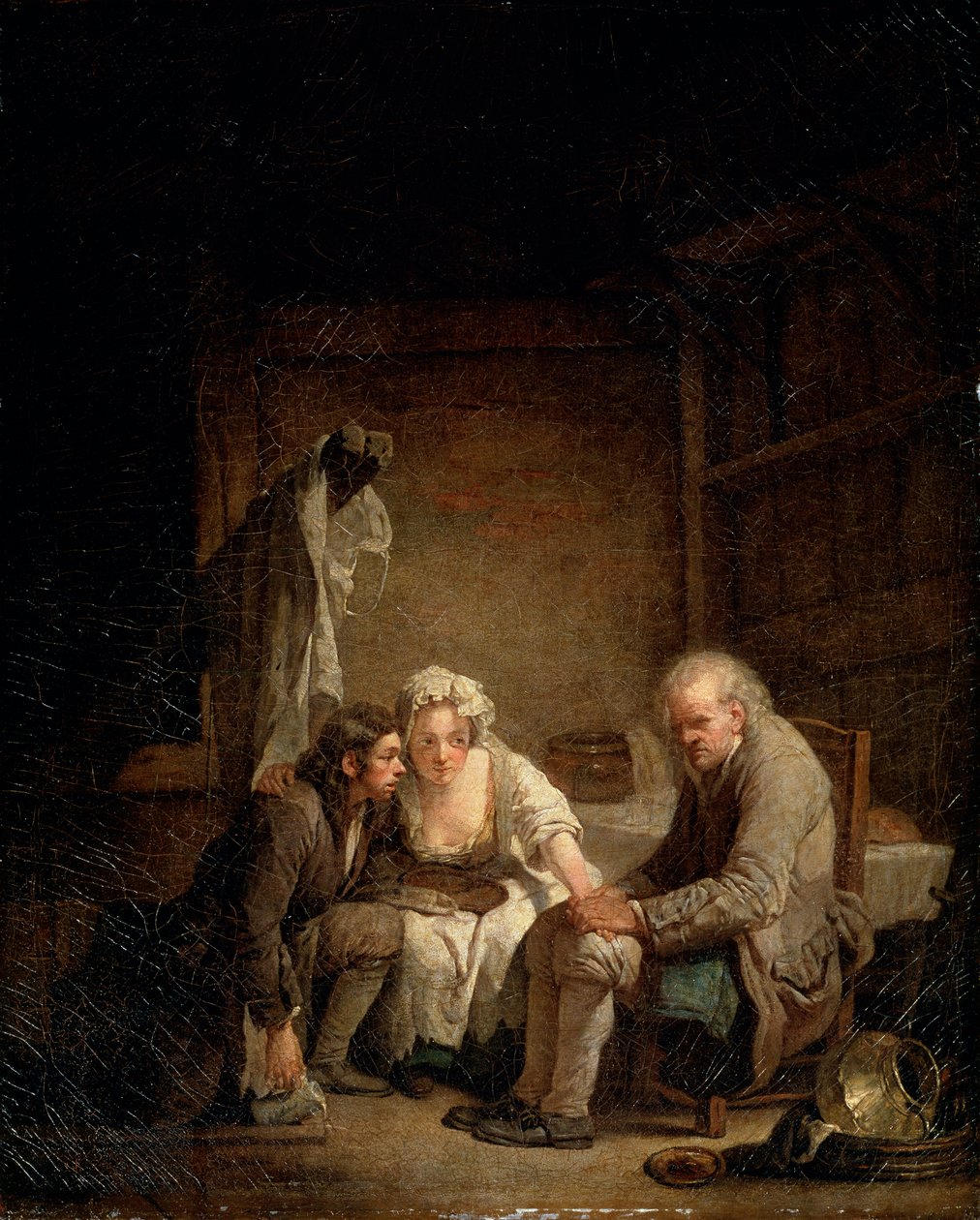 Homem cego enganado, c1755 de Jean Baptiste Greuze