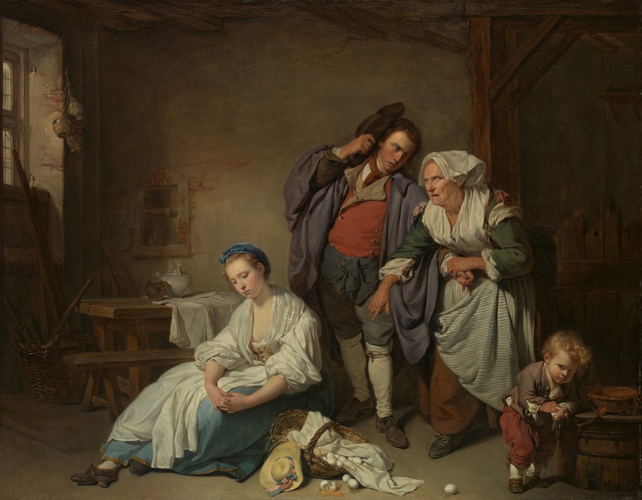 Ovos Quebrados, 1756 de Jean Baptiste Greuze