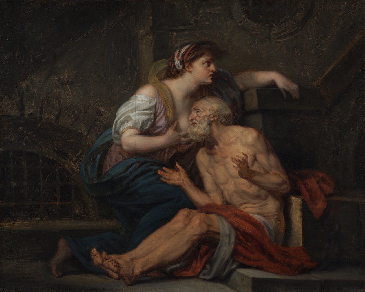 Cimon e Pero: "Caridade Romana" de Jean Baptiste Greuze