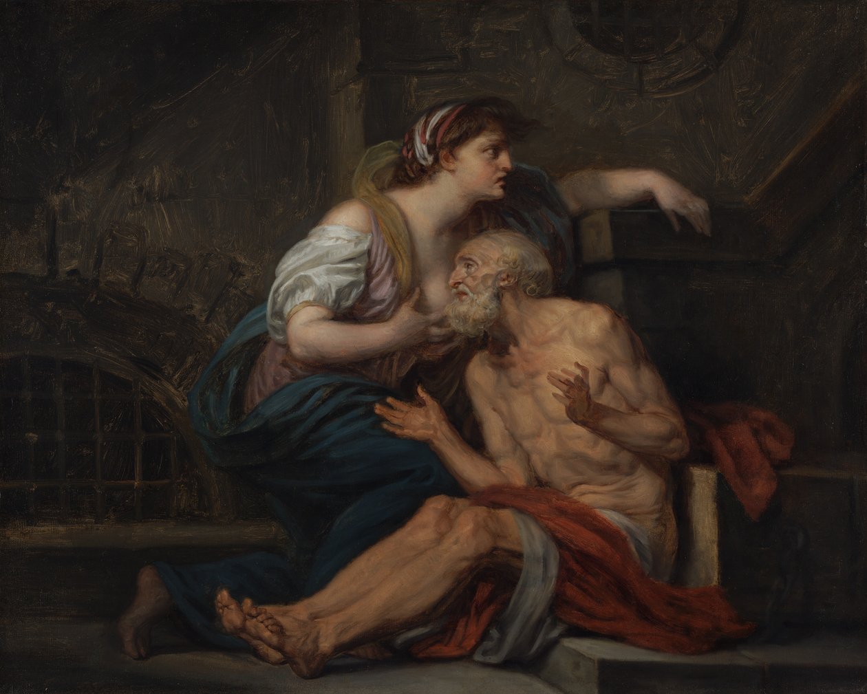 Cimon e Pero: "Caridade Romana" de Jean Baptiste Greuze