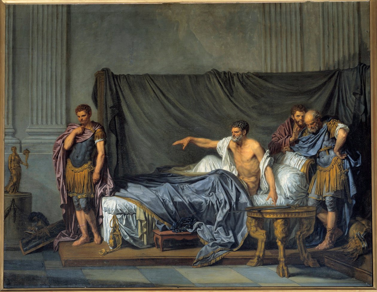 Imperador Septime Severe (Lucius Septimius Severus Severus Pertinax) de Jean Baptiste Greuze