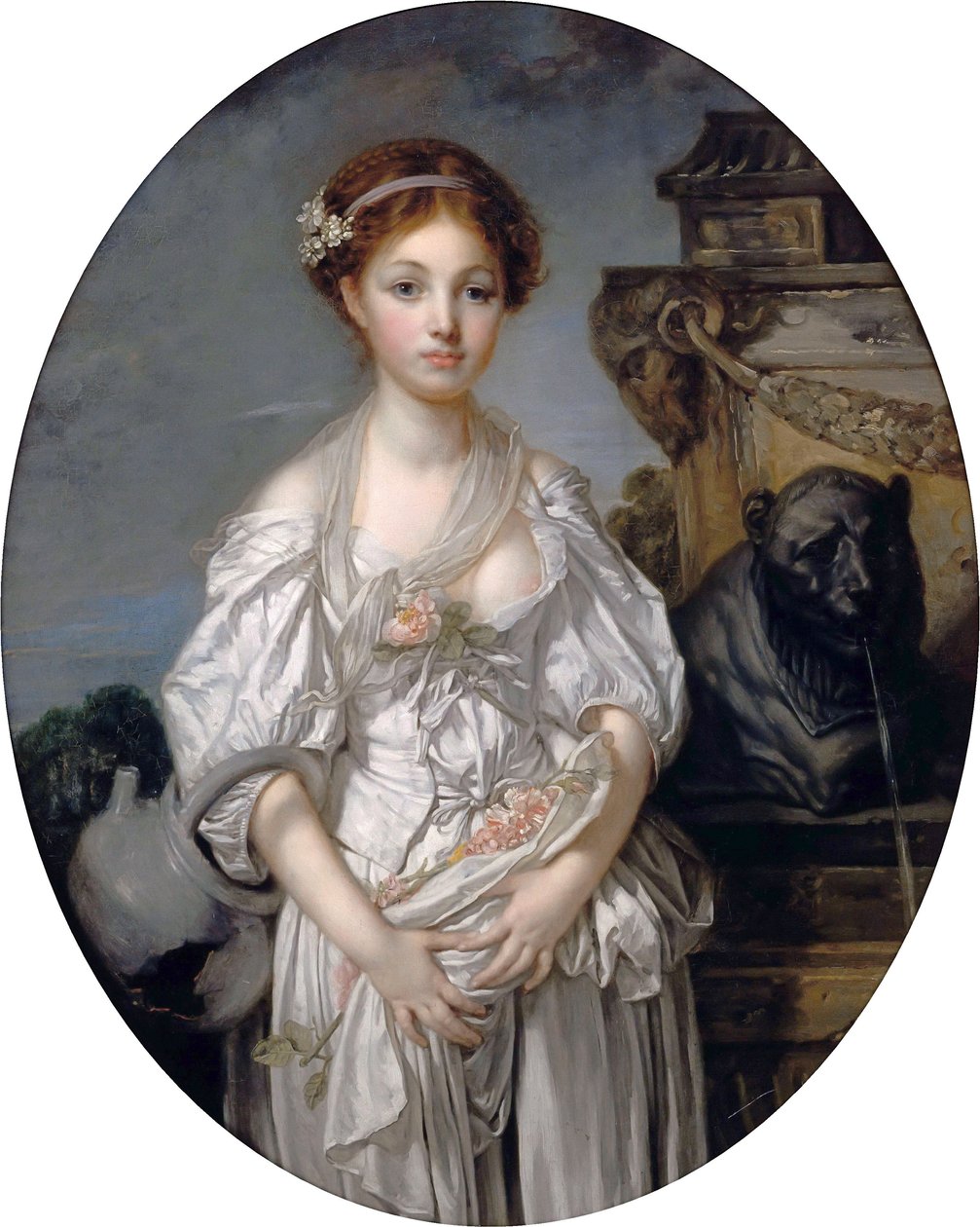 Francês:  La cruche cassée O cântaro partido de Jean Baptiste Greuze