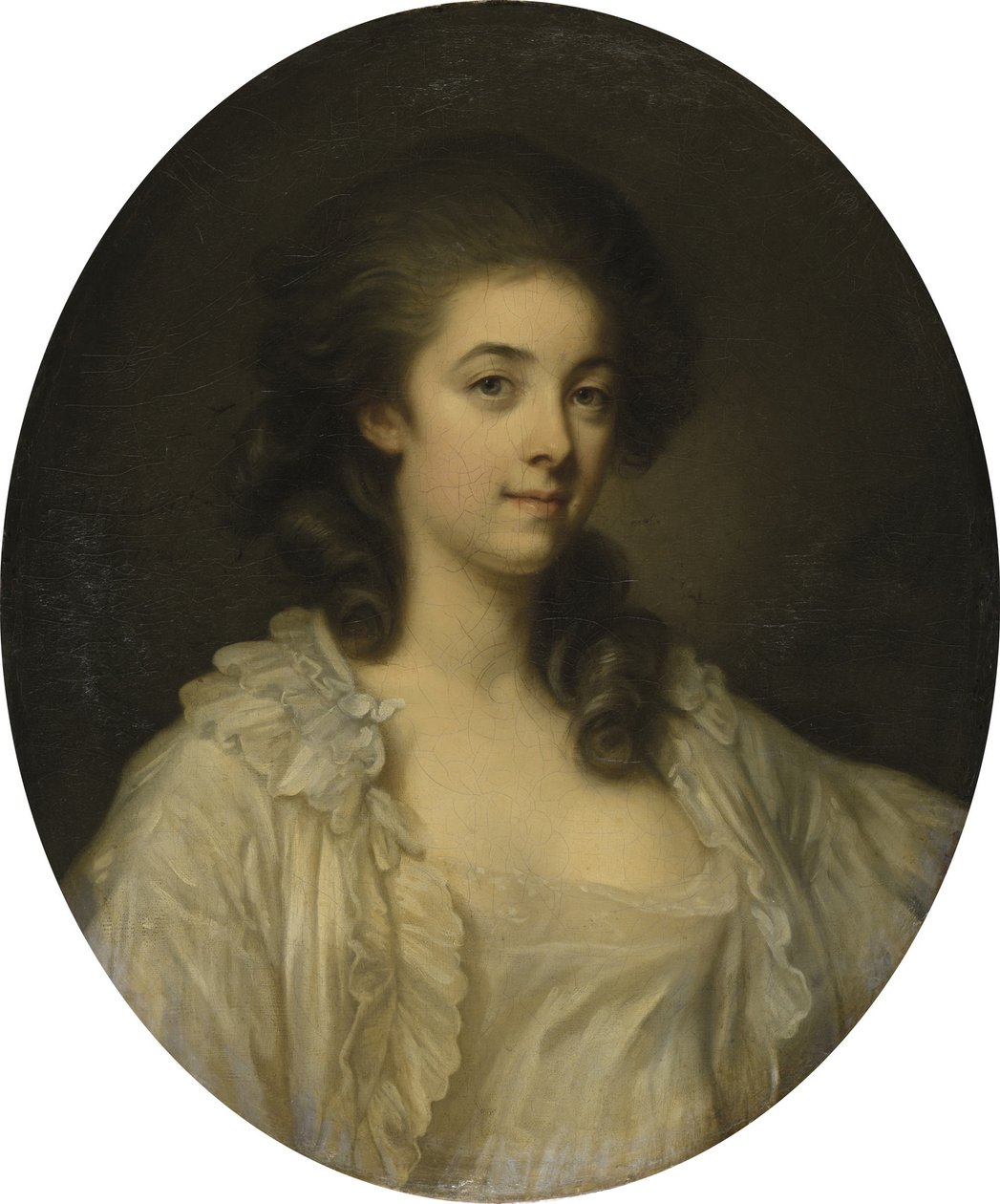Francês: Portrait de Madame de Champcenetz Retrato de Madame de Champcenetz de Jean Baptiste Greuze