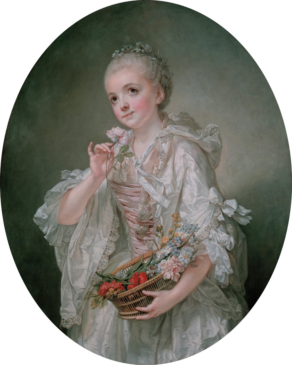 Francês: Portrait de Madeleine Barberie de Courteilles de Jean Baptiste Greuze
