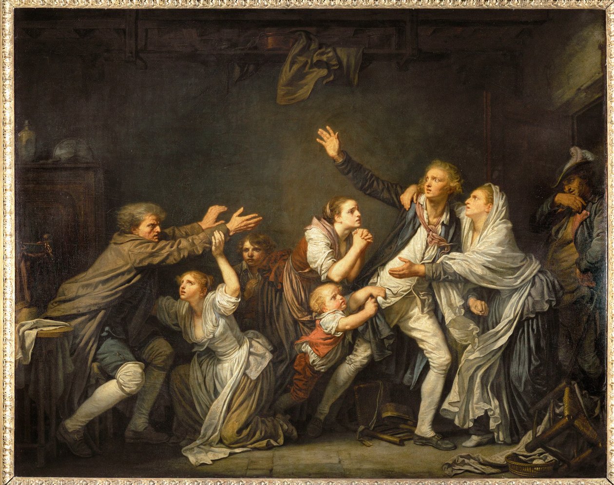 A maldição paterna ... de Jean Baptiste Greuze