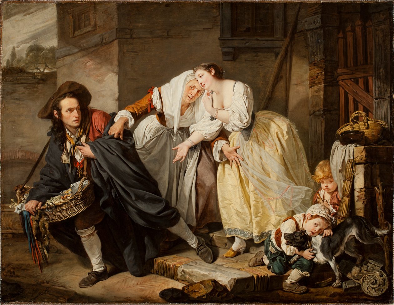 O gesto napolitano, 1757 de Jean Baptiste Greuze
