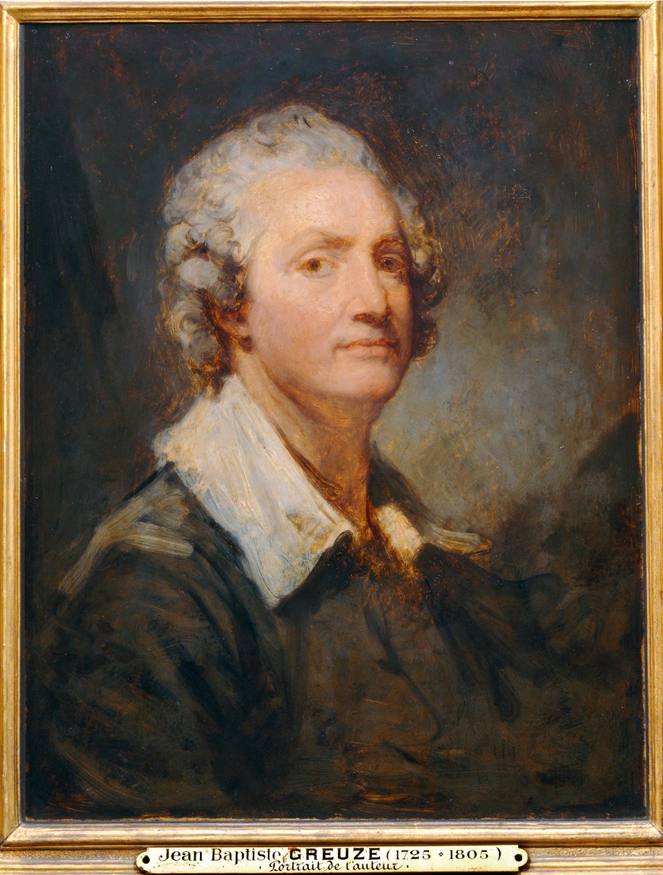 Retrato do artista - Autorretrato ... de Jean Baptiste Greuze