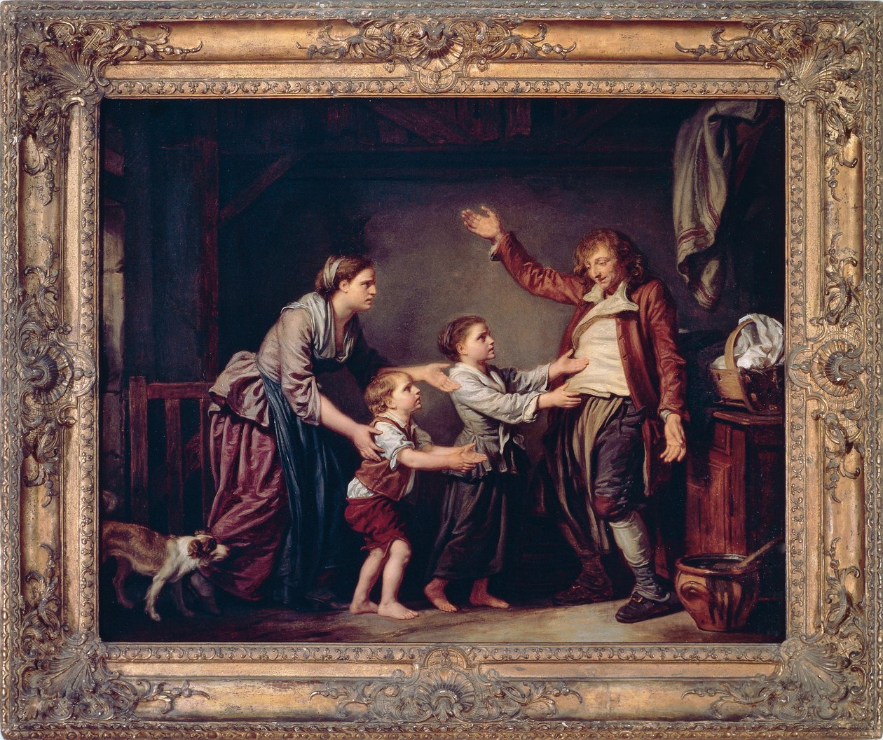 Regresso de bêbado, de Jean-Baptiste Greuze (1725-1805) de Jean Baptiste Greuze