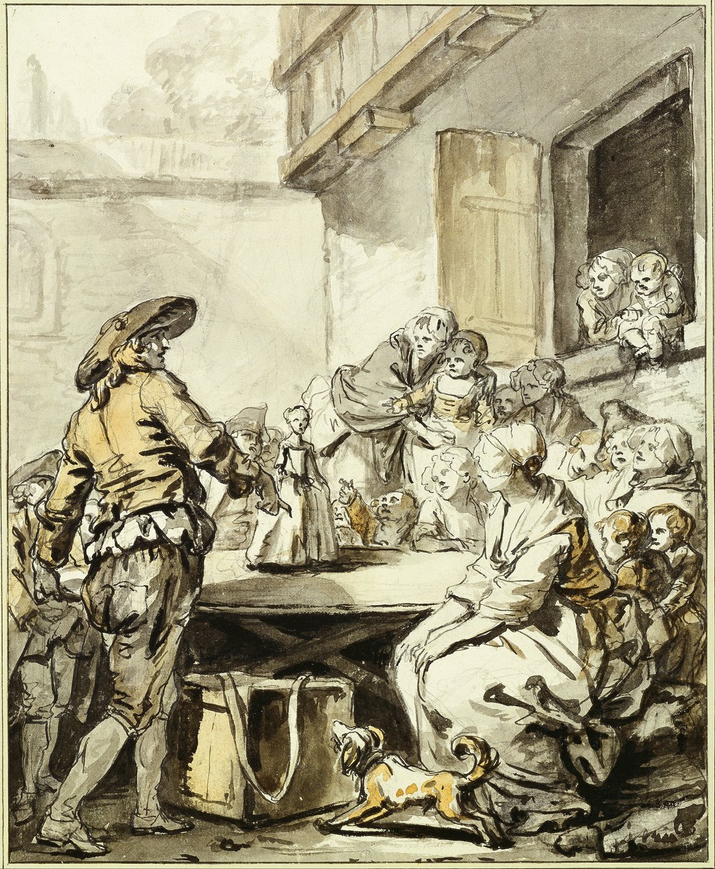 Savoyard com uma boneca dançarina de Jean Baptiste Greuze