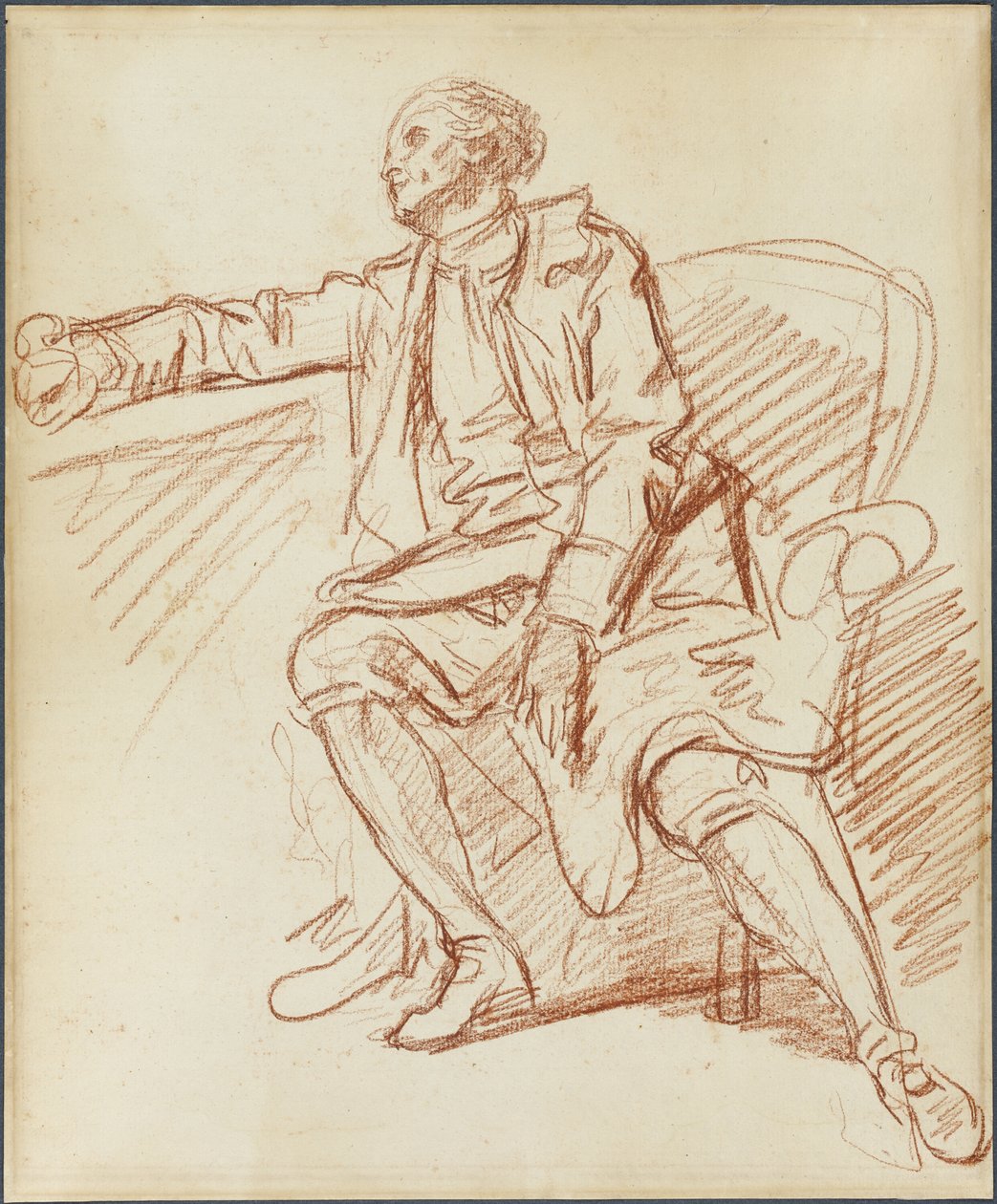 Cavalheiro sentado de Jean Baptiste Greuze