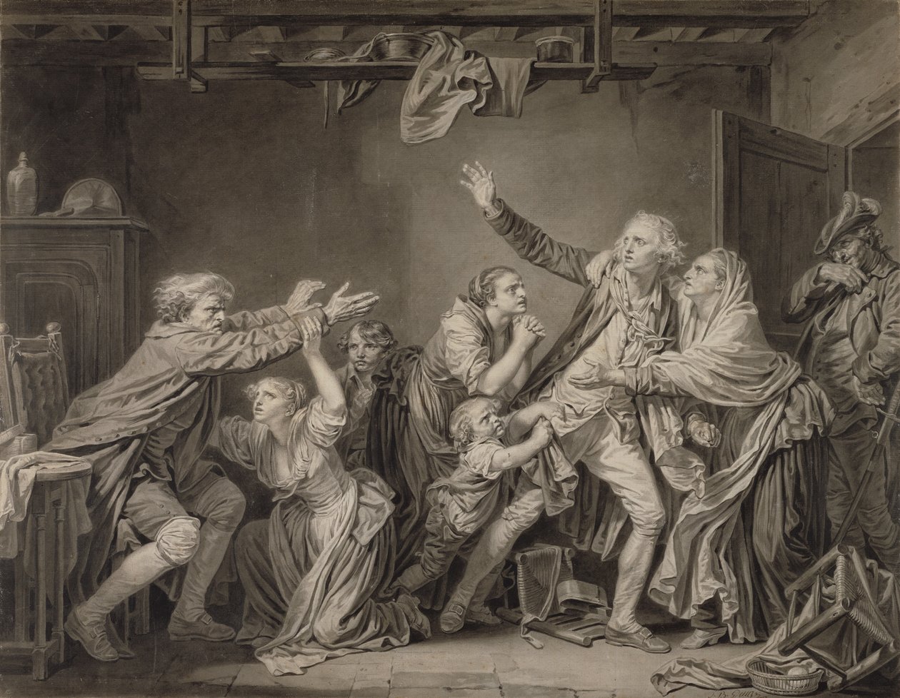 A maldição do pai: O filho ingrato de Jean Baptiste Greuze