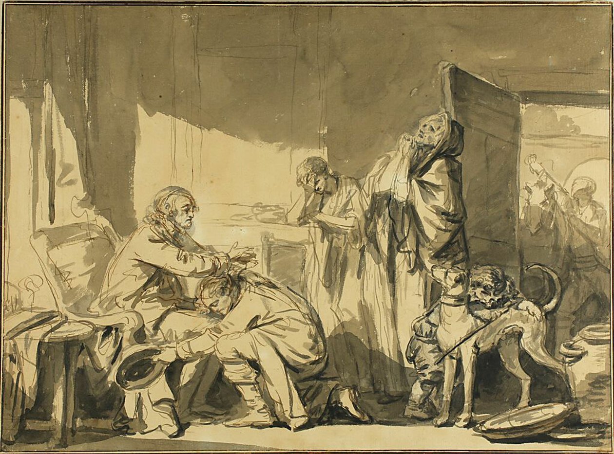 A Bênção Paterna ou A Partida de Basile de Jean Baptiste Greuze